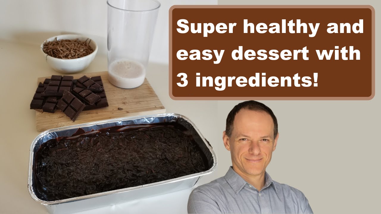 Delicious and healthy dessert with 3 ingredients!