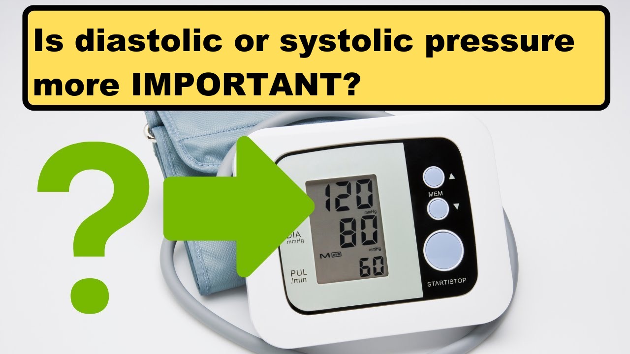 Is diastolic or systolic pressure more IMPORTANT?